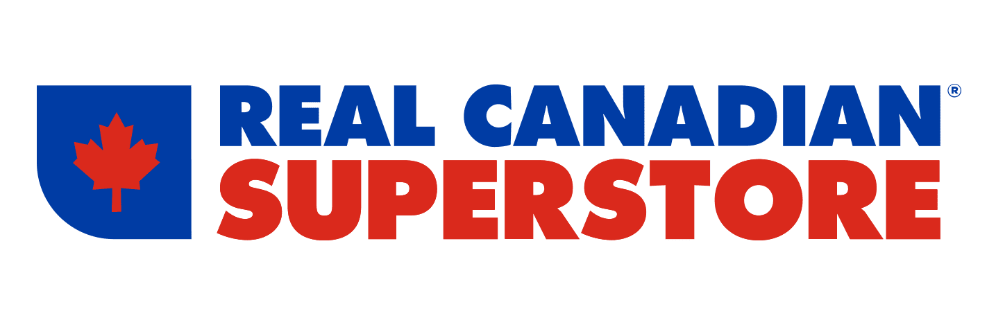 The Real Canadian Superstore logo is written in red and blue text.